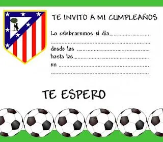 EL RINCÓN DE LOS PEQUES: INVITACIONES PARA CUMPLEAÑOS DEL ATLETICO ... EL RINCÓN DE LOS PEQUES: INVITACIONES PARA CUMPLEAÑOS DEL ATLETICO ...