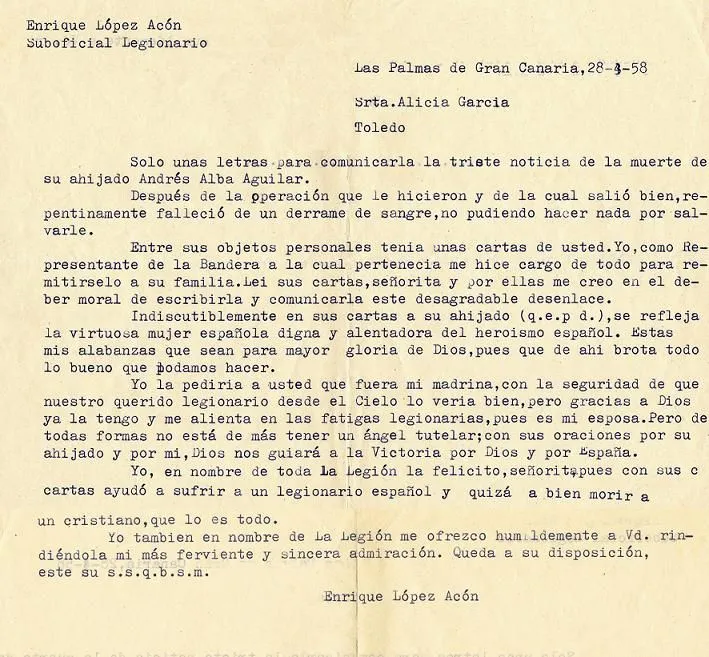 El Rincón de Sidi Ifni - Para ti. Yo fui madrina de guerra en la ...