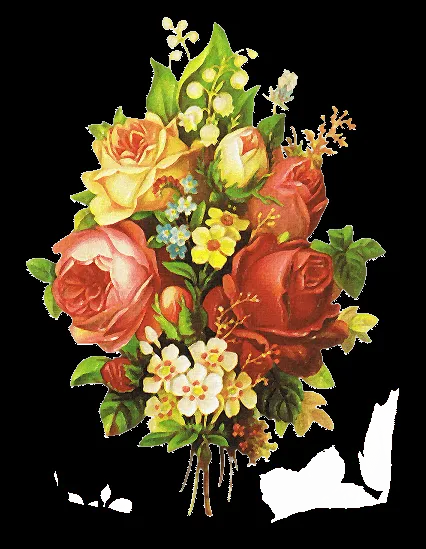 El Rincón Vintage: Flores Vintage en PNG