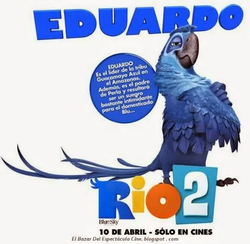 Rio 2: Poster latino Argentina, personajes, afiche oficial, fecha ...