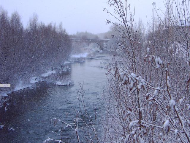 RIO TORIO A SU PASO POR PUENTE CASTRO/ NEVANDO RIO TORIO A SU PASO POR PUENTE CASTRO/ NEVANDO