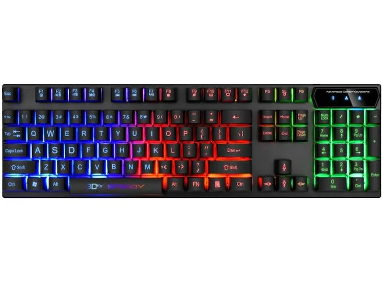 Ripley - TECLADO GAMER LED RGB SPEEDY
