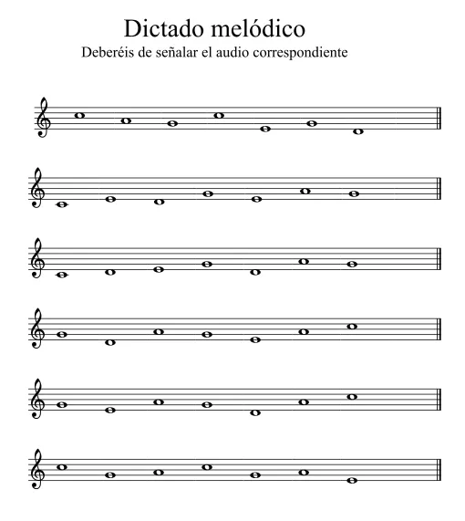 Ritmo y Sonido del Lenguaje Musical: Dictado nº 8 para 1º ... Ritmo y Sonido del Lenguaje Musical: Dictado nº 8 para 1º ...