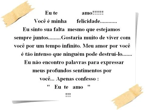 Rô Drik's: Declaração de amor... Rô Drik's: Declaração de amor...