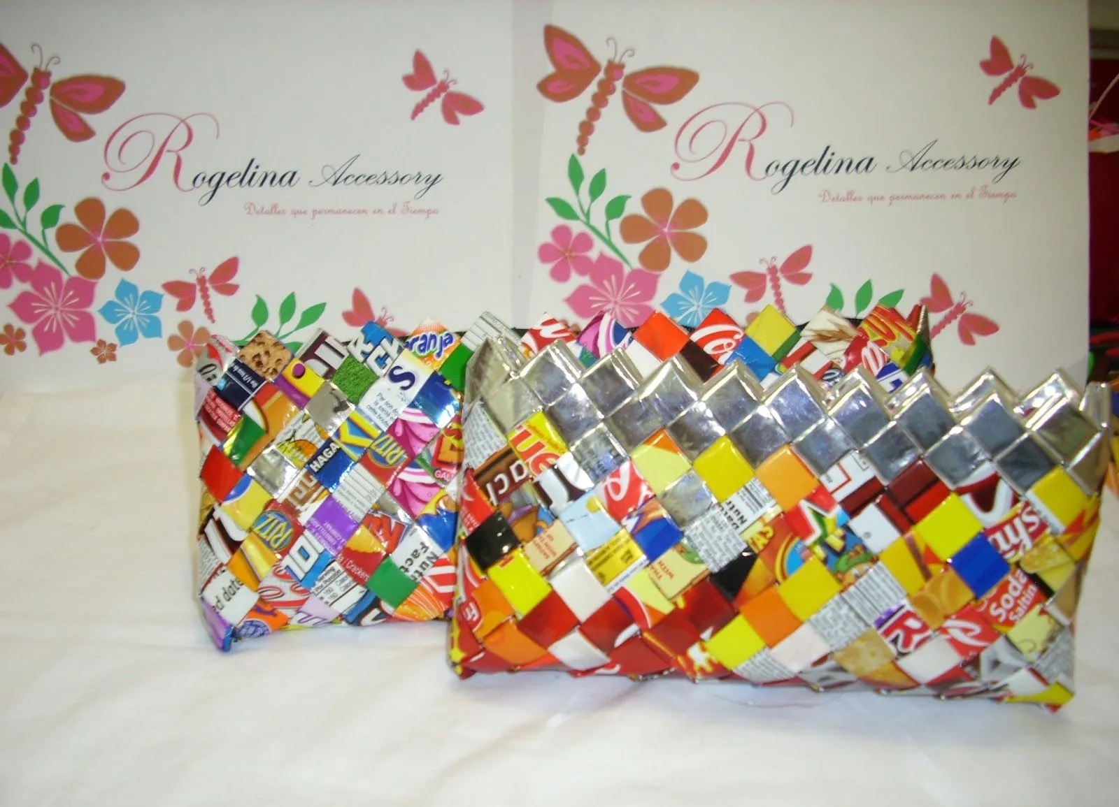 Rogelina Accessory Design: Cartera en Material Reciclado Rogelina Accessory Design: Cartera en Material Reciclado