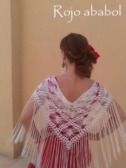 Rojo Ababol: MANTONCILLO PARA LA FERIA Rojo Ababol: MANTONCILLO PARA LA FERIA