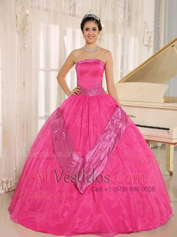 Rojo Coral Beaded Decorate 2015 Vestidos De Quinceañera Con ... Rojo Coral Beaded Decorate 2015 Vestidos De Quinceañera Con ...