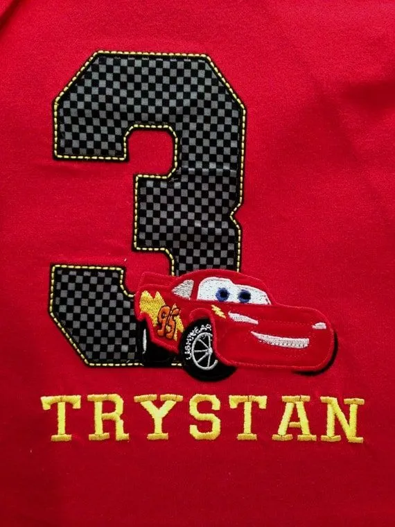 Rojo Rayo McQueen Cars Disney Pixar cumpleaños por GumballsOnline