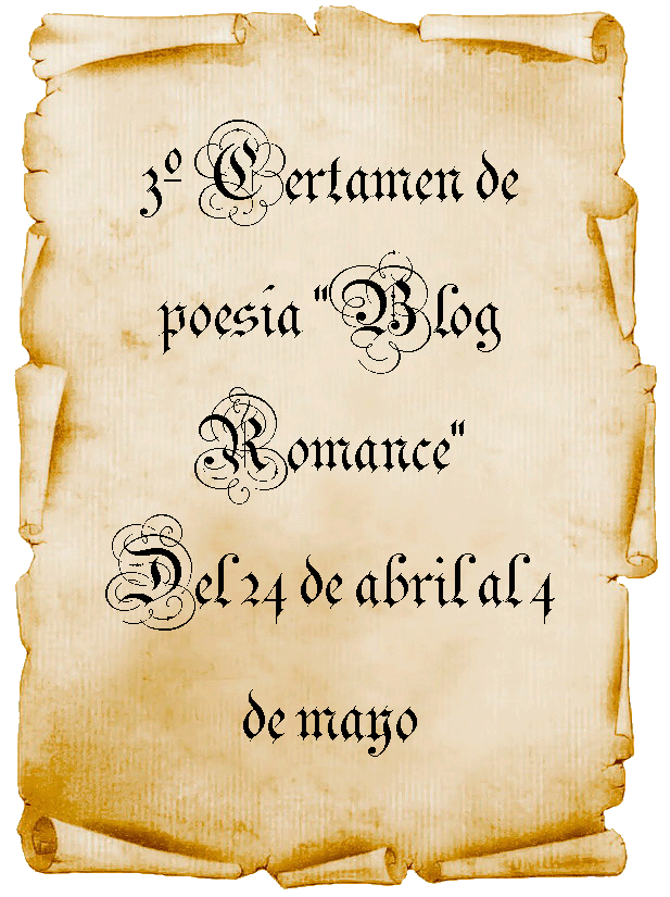 Romance: Bases del 3º Certamen de poesia "Blog Romance" Romance: Bases del 3º Certamen de poesia "Blog Romance"