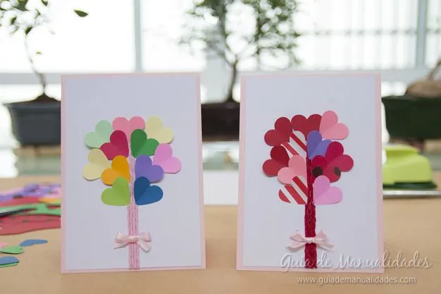 Románticas tarjetas de San Valentín - Guía de MANUALIDADES Románticas tarjetas de San Valentín - Guía de MANUALIDADES