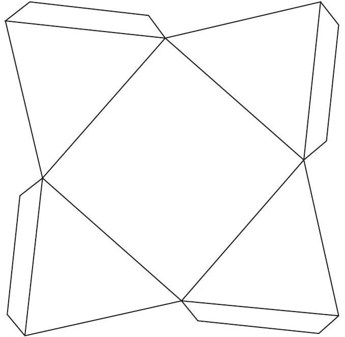 Platilla de piramide regular - Imagui