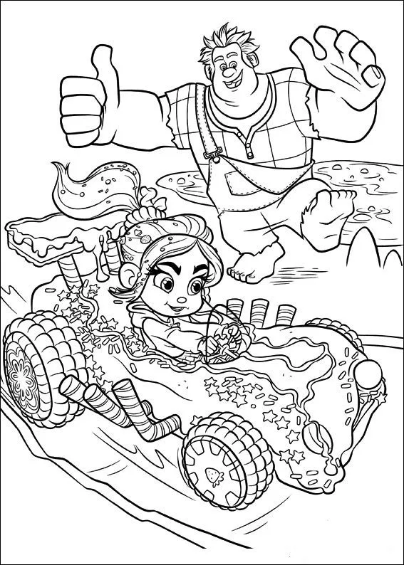 Rompe Ralph - Dibujos para imprimir y colorear Rompe Ralph - Dibujos para imprimir y colorear