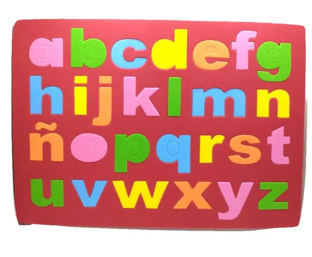 Rompecabezas abecedario minisculas foami