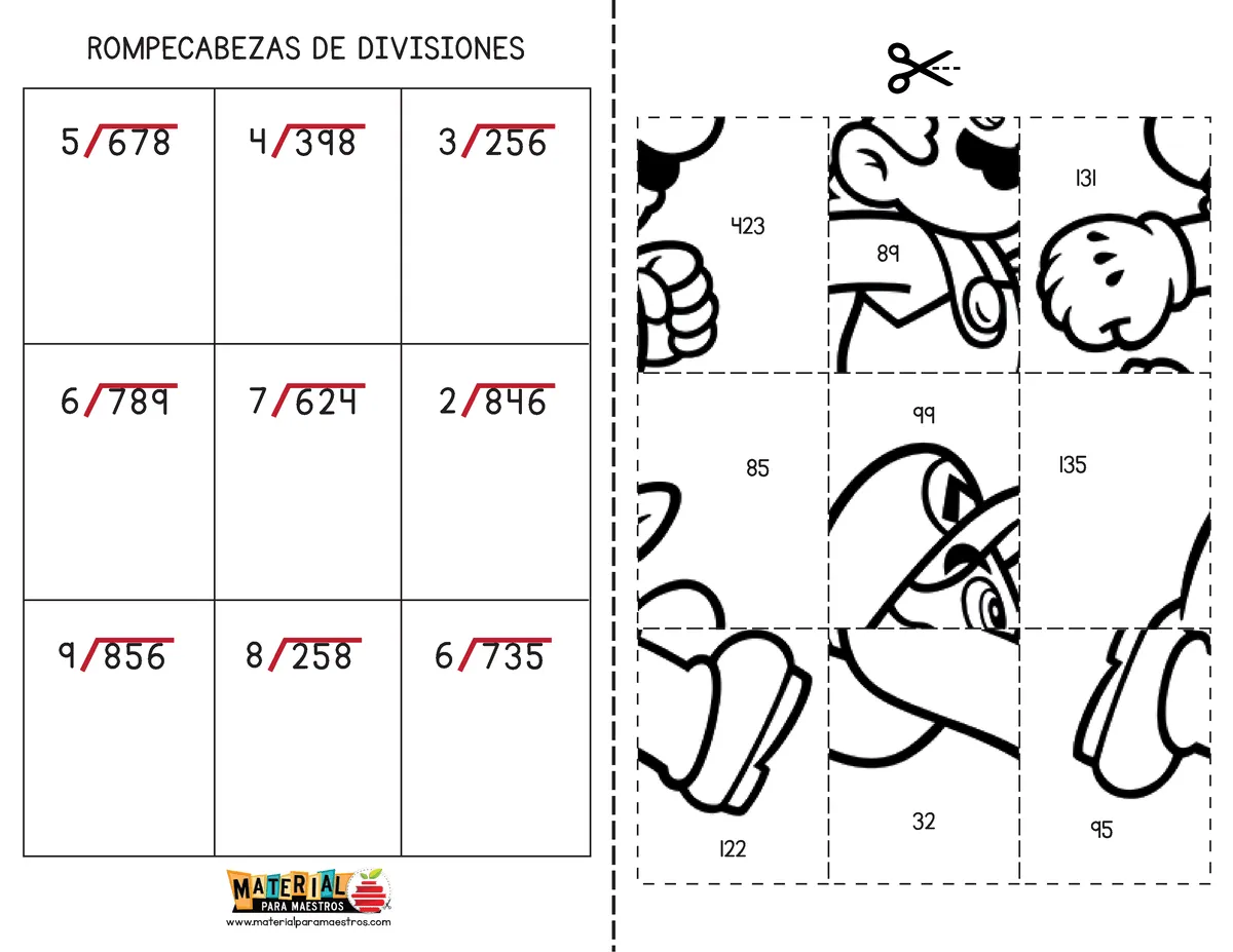 Rompecabezas de divisiones - Mario Bros - 5 678 4 398 3 9 856 8 258 6 - 2 637 5 783 6 - - Studocu Rompecabezas de divisiones - Mario Bros - 5 678 4 398 3 9 856 8 258 6 - 2 637 5 783 6 - - Studocu