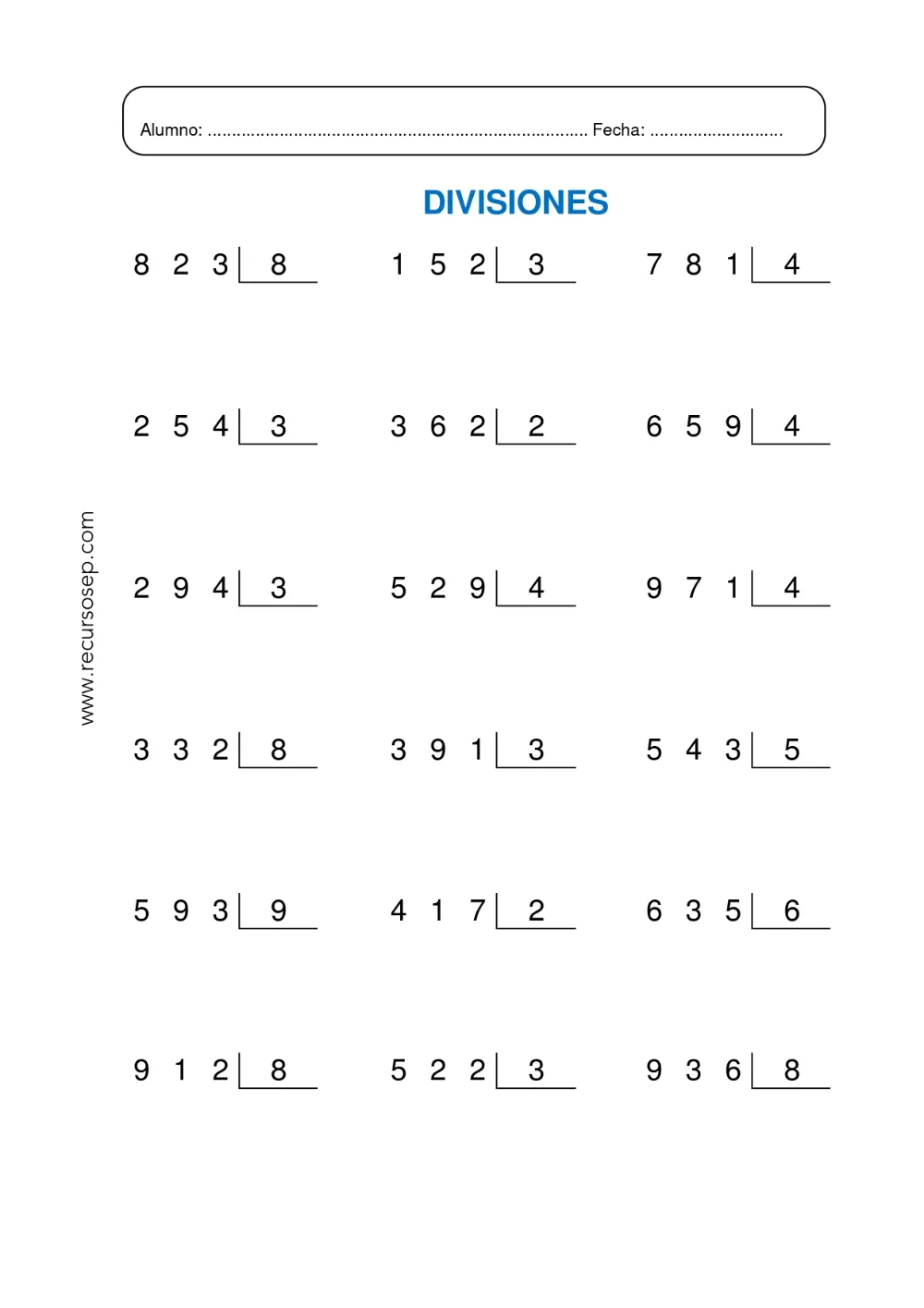Rompecabezas De Divisiones Pdf Para Imprimir BFF | Ejercicios de calculo, Divisiones matematicas, Divisiones por una cifra Rompecabezas De Divisiones Pdf Para Imprimir BFF | Ejercicios de calculo, Divisiones matematicas, Divisiones por una cifra