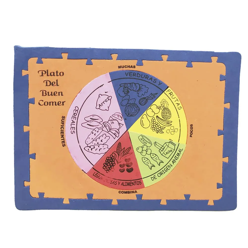 Rompecabezas de Foamy Plato Buen Comer Didactic Rompecabezas de Foamy Plato Buen Comer Didactic