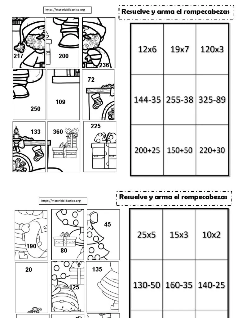 Rompecabezas Multiplicacion | PDF