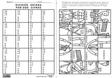 Puzzle de divisiones - Imagui