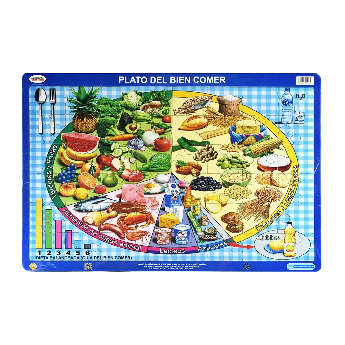 ROMPECABEZAS PLATO DEL BIEN COMER Atado de 2 pzas. - Super papelera ROMPECABEZAS PLATO DEL BIEN COMER Atado de 2 pzas. - Super papelera