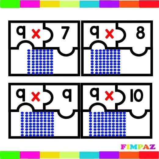 ROMPECABEZAS DE LAS TABLAS DE MULTIPLICAR