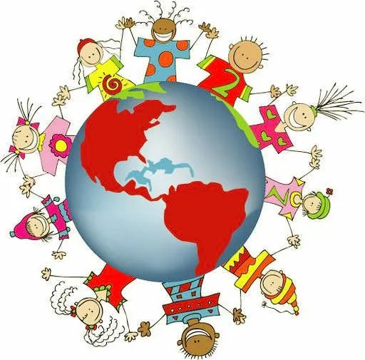 Ronda de niños para colorear - Imagui
