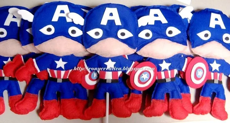 ronycreativa: CAPITAN AMERICA DE CREPE