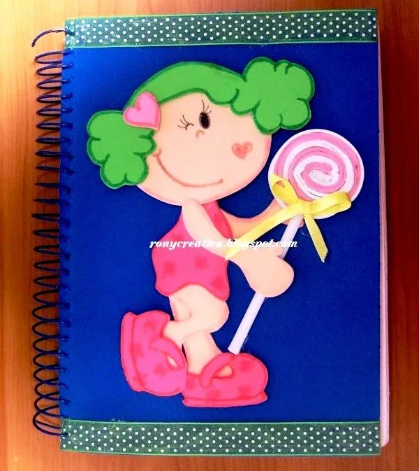 ronycreativa: Libretas decoradas con Fomi