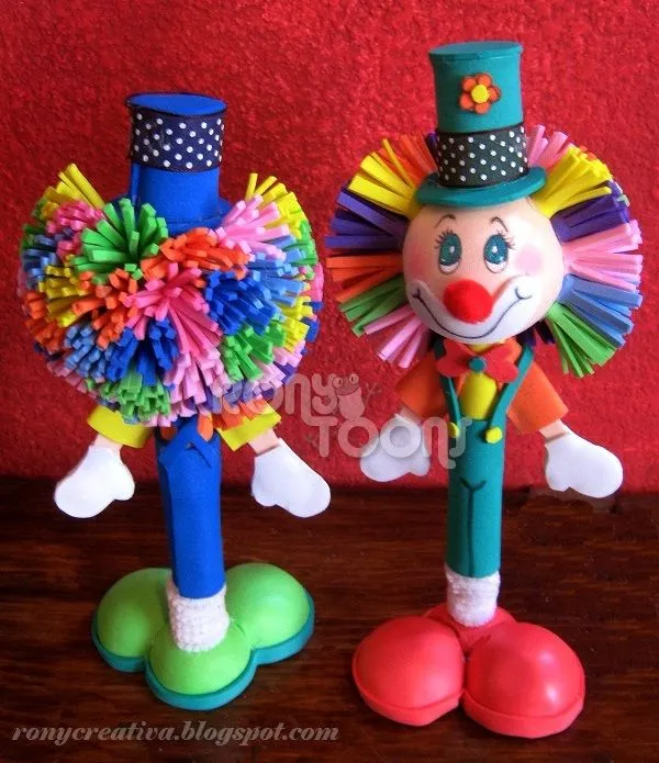 ronycreativa: PAYASO DE FOMI