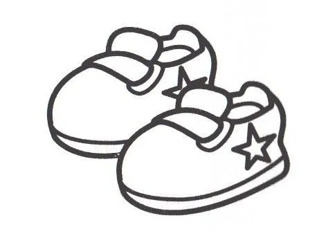Dibujos de zapatitos de bebé para colorear - Imagui
