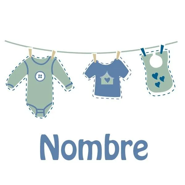 Dibujo de ropa de bebés - Imagui