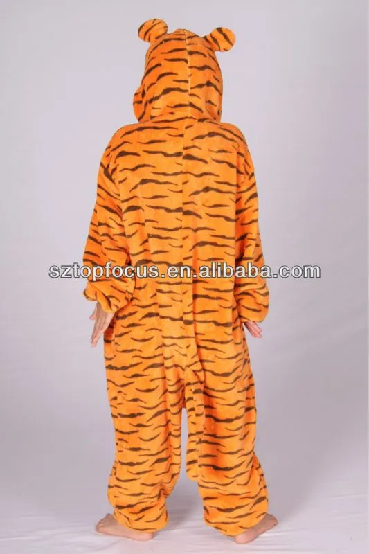 Ropa carácter niños de los niños Animal Onesie polar pijamas traje ...