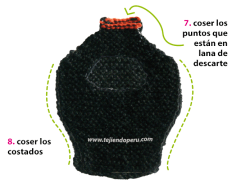 Ropa del gato ninja (knitted ninja kitten) - Tejiendo Perú Ropa del gato ninja (knitted ninja kitten) - Tejiendo Perú