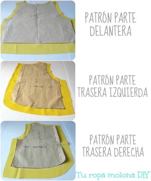 Tu ropa molona DIY: DIY: Crop top amarillo
