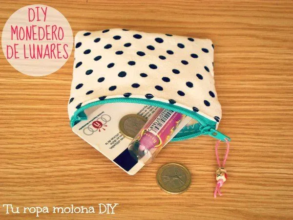 Tu ropa molona DIY: DIY: Cómo hacer un monedero de lunares