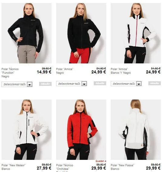 Ropa de montaña outlet en la venta privada Great Escapes de Privalia