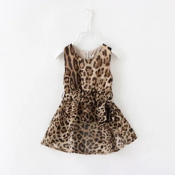 Ropa para niños niñas vestidos con los marcos Leopard Print ... Ropa para niños niñas vestidos con los marcos Leopard Print ...