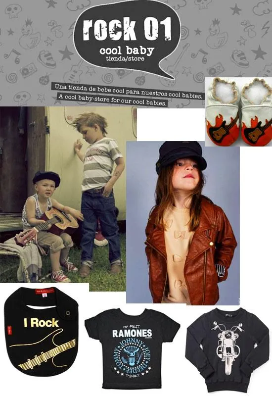 Ropa para niños rockeros - Paperblog
