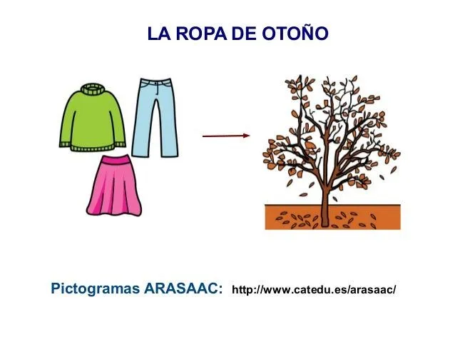 La ropa en el otoño