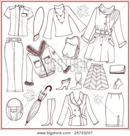 Dibujo ropa otoño - Imagui