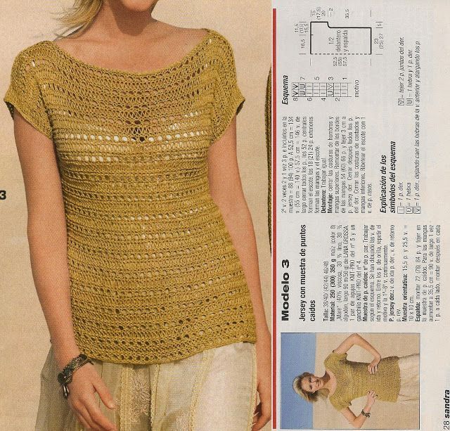patrones asgaya: BLUSA CALADA | puntos a crochet | Pinterest ... patrones asgaya: BLUSA CALADA | puntos a crochet | Pinterest ...