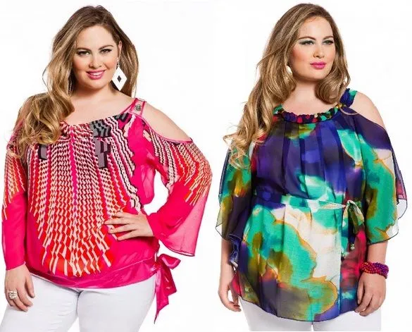 ROPA EN TALLAS GRANDES: BLUSAS BONITAS PARA GORDITAS ROPA EN TALLAS GRANDES: BLUSAS BONITAS PARA GORDITAS