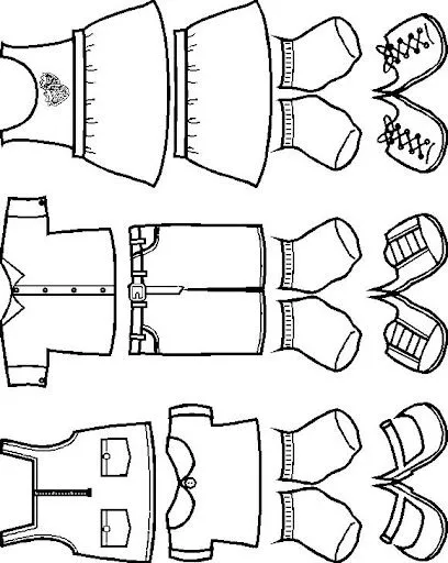 Ropas para niña y niño para colorear - Imagui Ropas para niña y niño para colorear - Imagui