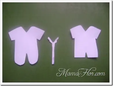 Recordatorios para Baby Shower: Ropa de bebé - Manualidades MamaFlor Recordatorios para Baby Shower: Ropa de bebé - Manualidades MamaFlor