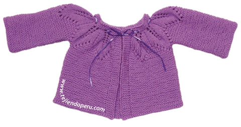 ropón o chaqueta para bebe con cuello canesú de hojas caladas ... ropón o chaqueta para bebe con cuello canesú de hojas caladas ...