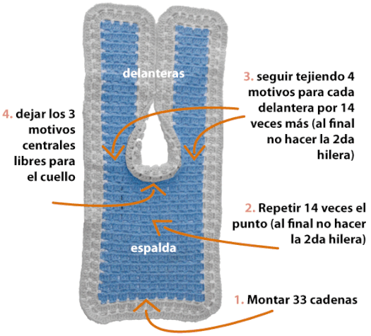 Ropón o chaquetita para bebé - Tejiendo Perú... Ropón o chaquetita para bebé - Tejiendo Perú...