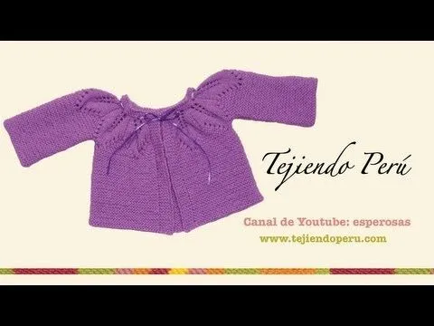 Ropón o chaquetita con canesú para bebe - YouTube