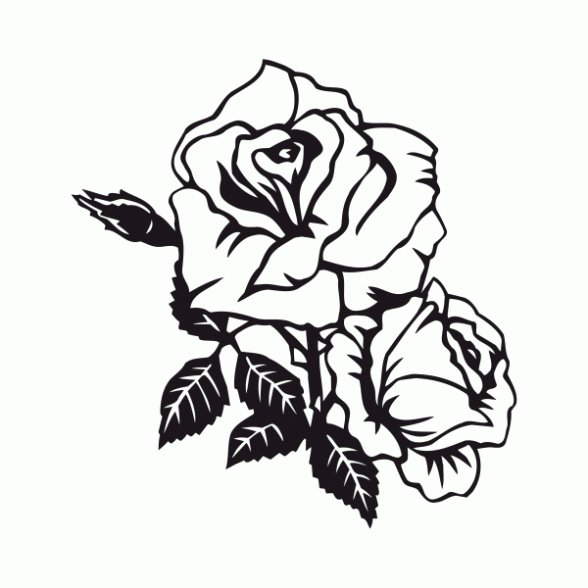 Dibujo de Rosa para colorear. Dibujos infantiles de Rosa. Colorear ...