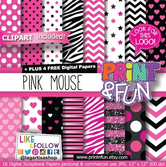 Rosa Fuchsia Negro Papel Digital Fondos Glitter rosa por Printnfun Rosa Fuchsia Negro Papel Digital Fondos Glitter rosa por Printnfun