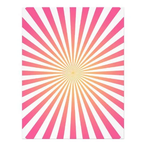 Rosa y líneas radiales anaranjadas: Plantilla de e Tarjetones de ...