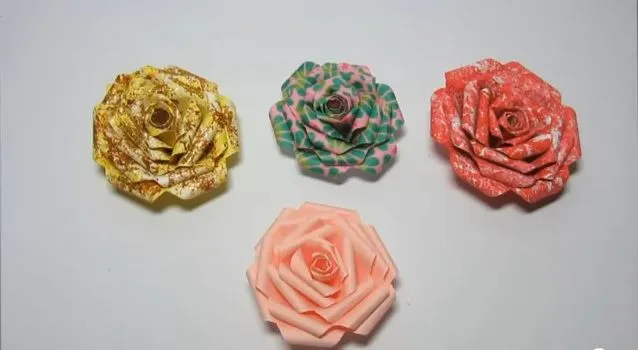 Como hacer una rosa de papel - Manualidades - Javies.com Como hacer una rosa de papel - Manualidades - Javies.com